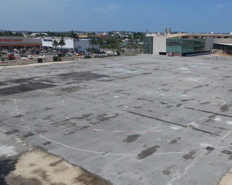 Construcción del nuevo complejo cultural en Campeche