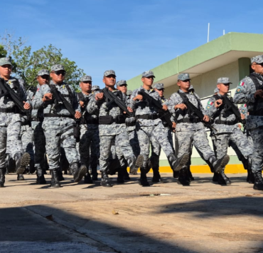 Guardia Nacional se prepara para el desfile de Campeche