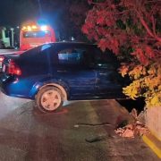 Aparatoso accidente en Colonial Campeche