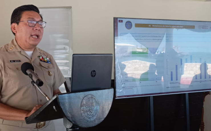 Pronostican 53 frentes fríos para Campeche 2026-2027