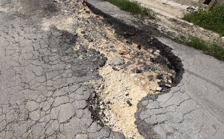 Deplorable estado de importante arteria vial, Campeche