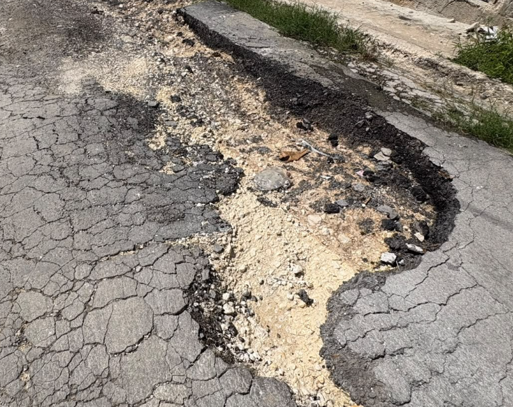 Deplorable estado de importante arteria vial, Campeche