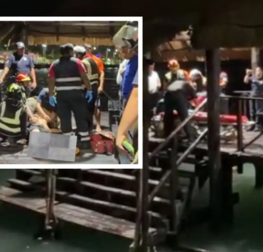 Hombre es rescatado del agua en Ciudad del Carmen