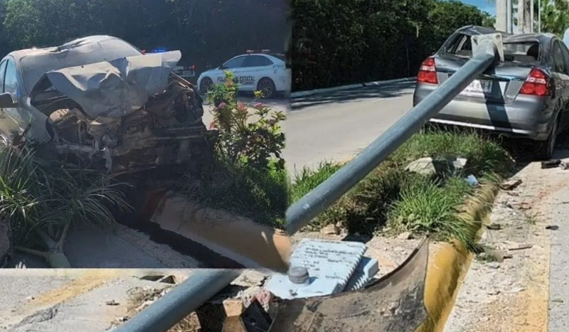 Tres mujeres resultan lesionadas tras aparatoso accidente