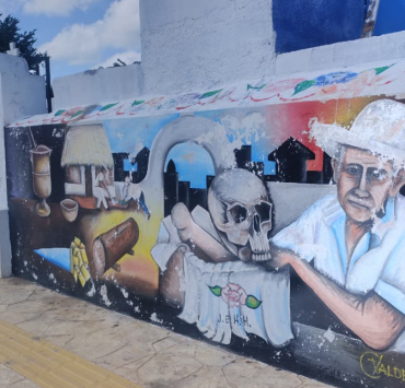 APCEC frena mural en el cementerio