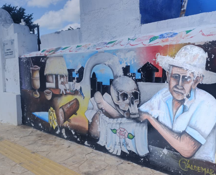 APCEC frena mural en el cementerio