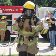 Bomberos simulan incendio en Ximbal