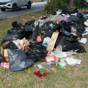 La basura se apodera de la avenida Concordia