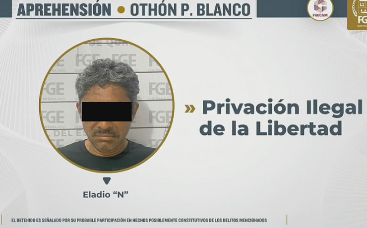 Detienen en Chetumal a hombre buscado en Campeche