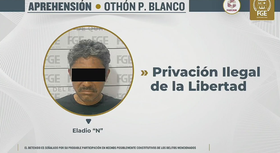 Detienen en Chetumal a hombre buscado en Campeche